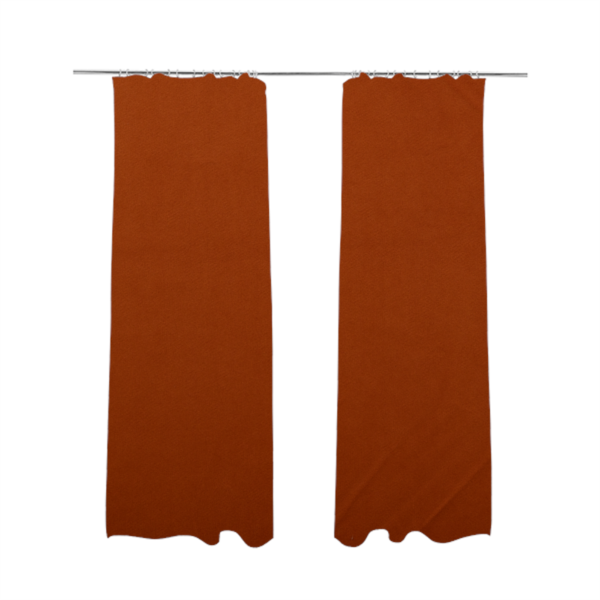 Norfolk Soft Velour Material Orange Colour Upholstery Fabric CTR-1782 - Made To Measure Curtains