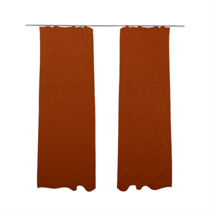 Norfolk Soft Velour Material Orange Colour Upholstery Fabric CTR-1782 - Made To Measure Curtains