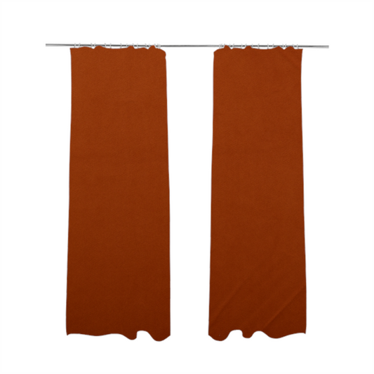 Norfolk Soft Velour Material Orange Colour Upholstery Fabric CTR-1782 - Made To Measure Curtains