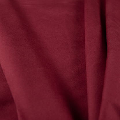 Norfolk Soft Velour Material Red Colour Upholstery Fabric CTR-1783 - Made To Measure Curtains