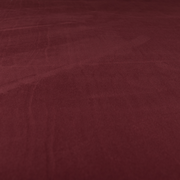 Norfolk Soft Velour Material Burgundy Colour Upholstery Fabric CTR-1784