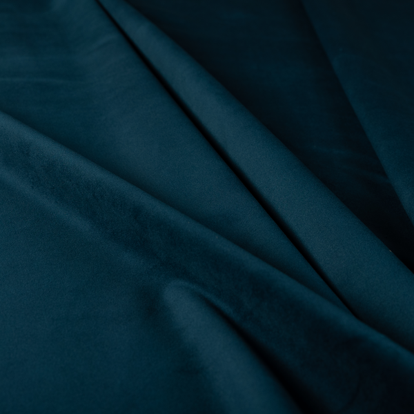 Norfolk Soft Velour Material Navy Blue Colour Upholstery Fabric CTR-1787 - Made To Measure Curtains