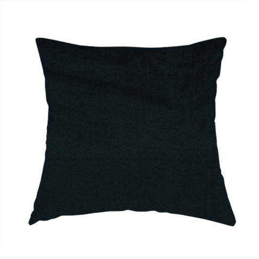 Norfolk Soft Velour Material Midnight Blue Colour Upholstery Fabric CTR-1788 - Handmade Cushions