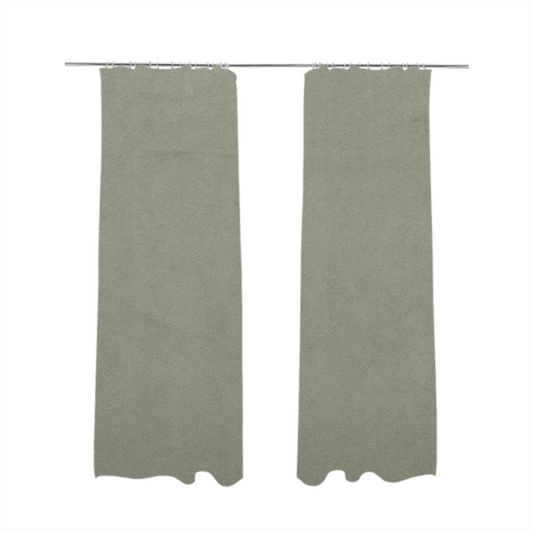 Norfolk Soft Velour Material Fossil Grey Colour Upholstery Fabric CTR-1793 - Made To Measure Curtains