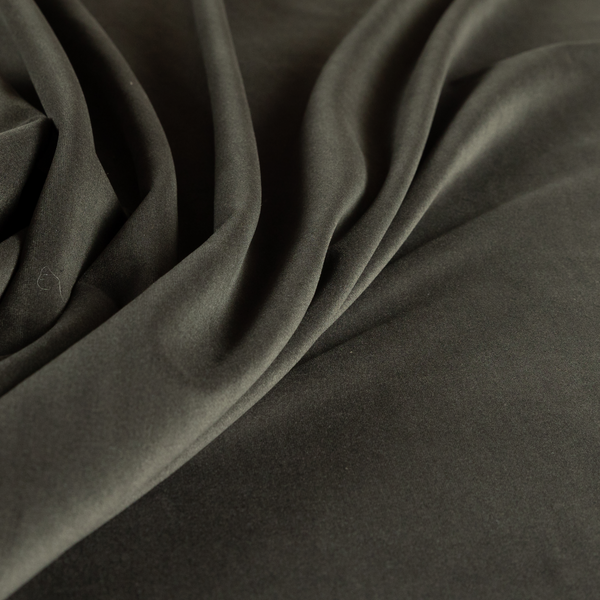 Norfolk Soft Velour Material Charcoal Grey Colour Upholstery Fabric CTR-1794 - Made To Measure Curtains