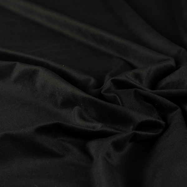 Norfolk Soft Velour Material Black Colour Upholstery Fabric CTR-1795 - Handmade Cushions