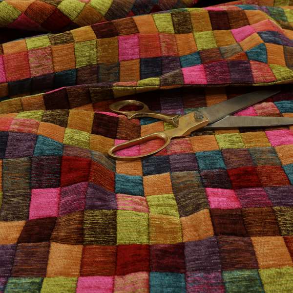 Rapunzel Patchwork Pattern Fabric Collection Designer Furnishing Fabrics CTR-18 - Handmade Cushions