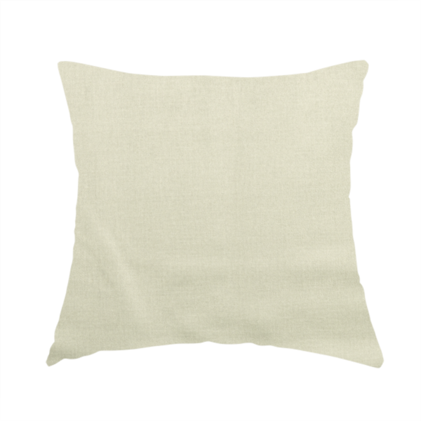Barbados Plain Velvet Water Repellent Cream Upholstery Fabric CTR-1800 - Handmade Cushions