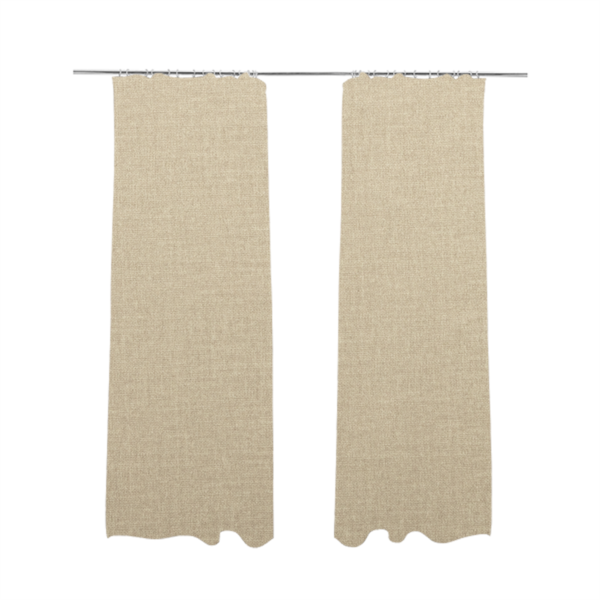 Barbados Plain Velvet Water Repellent Beige Upholstery Fabric CTR-1801 - Made To Measure Curtains