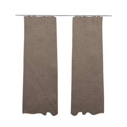 Barbados Plain Velvet Water Repellent Brown Upholstery Fabric CTR-1802 - Made To Measure Curtains