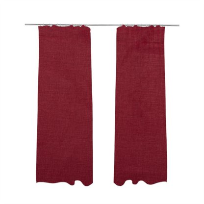 Barbados Plain Velvet Water Repellent Red Upholstery Fabric CTR-1804 - Made To Measure Curtains