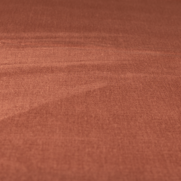 Barbados Plain Velvet Water Repellent Orange Upholstery Fabric CTR-1805 - Roman Blinds