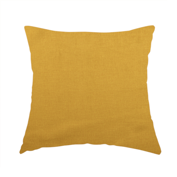 Barbados Plain Velvet Water Repellent Yellow Upholstery Fabric CTR-1806 - Handmade Cushions