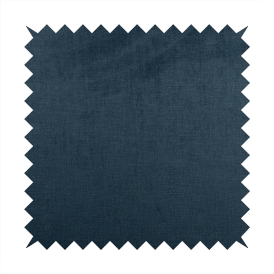 Barbados Plain Velvet Water Repellent Blue Upholstery Fabric CTR-1808