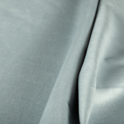 Barbados Plain Velvet Water Repellent Blue Upholstery Fabric CTR-1809 - Made To Measure Curtains