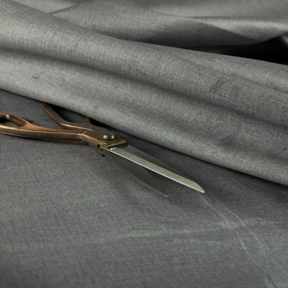 Barbados Plain Velvet Water Repellent Silver Upholstery Fabric CTR-1810 - Made To Measure Curtains