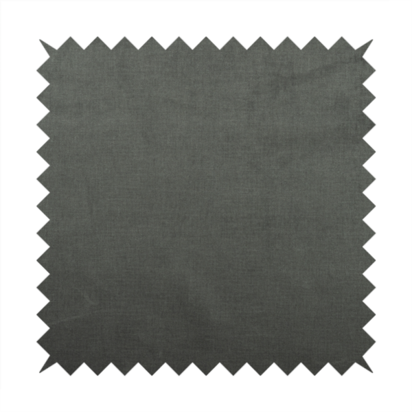 Barbados Plain Velvet Water Repellent Grey Upholstery Fabric CTR-1811 - Made To Measure Curtains