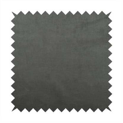 Barbados Plain Velvet Water Repellent Grey Upholstery Fabric CTR-1811 - Made To Measure Curtains