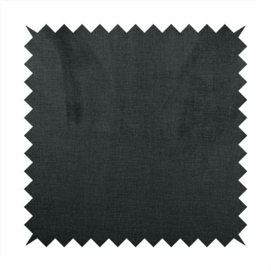 Barbados Plain Velvet Water Repellent Black Upholstery Fabric CTR-1813