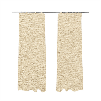 Purlwell Boucle Chenille Material Beige Colour Upholstery Fabric CTR-1817 - Made To Measure Curtains