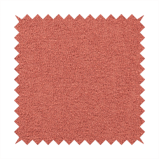 Purlwell Boucle Chenille Material Red Colour Upholstery Fabric CTR-1820