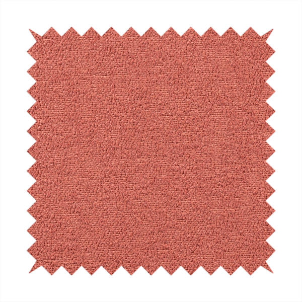 Purlwell Boucle Chenille Material Red Colour Upholstery Fabric CTR-1820 - Handmade Cushions