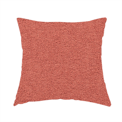 Purlwell Boucle Chenille Material Red Colour Upholstery Fabric CTR-1820 - Handmade Cushions