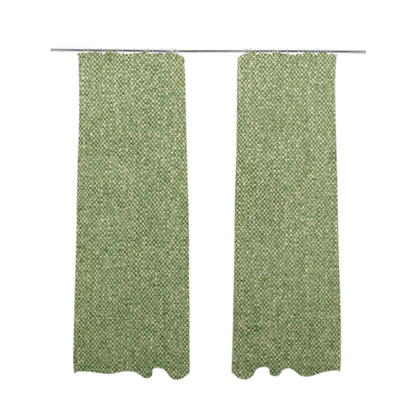 Hazel Plain Chenille Material Green Colour Upholstery Fabric CTR-1827 - Made To Measure Curtains