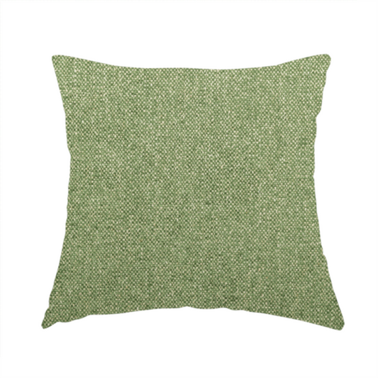 Hazel Plain Chenille Material Green Colour Upholstery Fabric CTR-1827 - Handmade Cushions