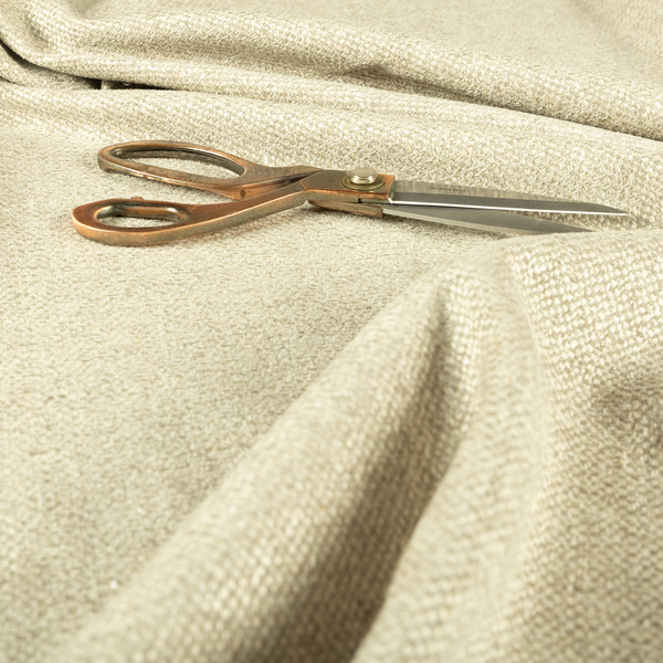 Hazel Plain Chenille Material Beige Colour Upholstery Fabric CTR-1829 - Made To Measure Curtains