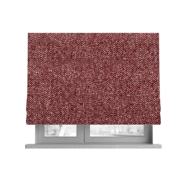 Hazel Plain Chenille Material Burgundy Colour Upholstery Fabric CTR-1831 - Roman Blinds