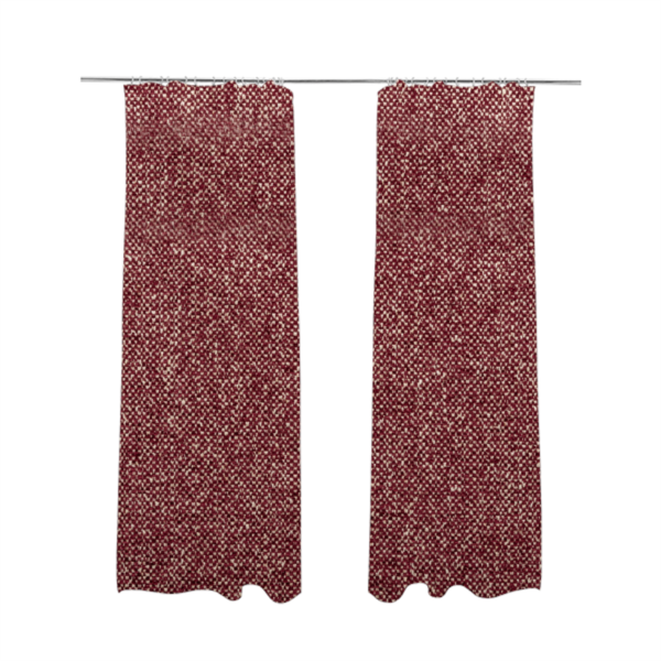 Hazel Plain Chenille Material Burgundy Colour Upholstery Fabric CTR-1831 - Made To Measure Curtains