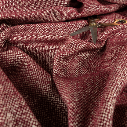 Hazel Plain Chenille Material Burgundy Colour Upholstery Fabric CTR-1831 - Made To Measure Curtains