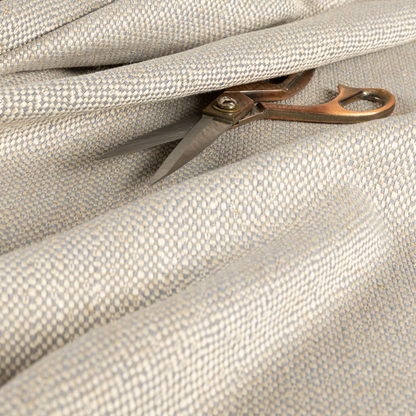 Taj Textured Weave Silver Beige Colour Upholstery Fabric CTR-1833 - Made To Measure Curtains