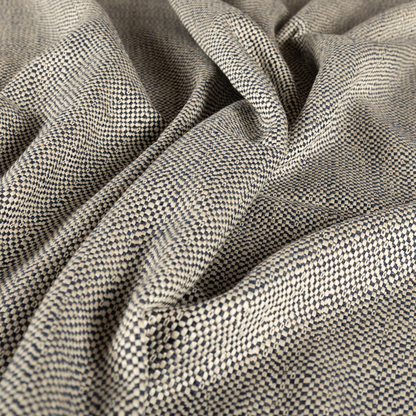Taj Textured Weave Blue Beige Colour Upholstery Fabric CTR-1834 - Roman Blinds