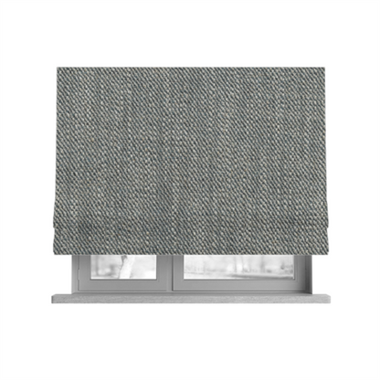 Mahal Textured Weave Grey Colour Upholstery Fabric CTR-1837 - Roman Blinds