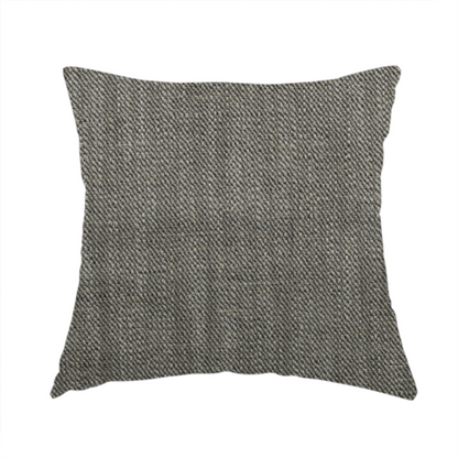 Mahal Textured Weave Black Colour Upholstery Fabric CTR-1838 - Handmade Cushions