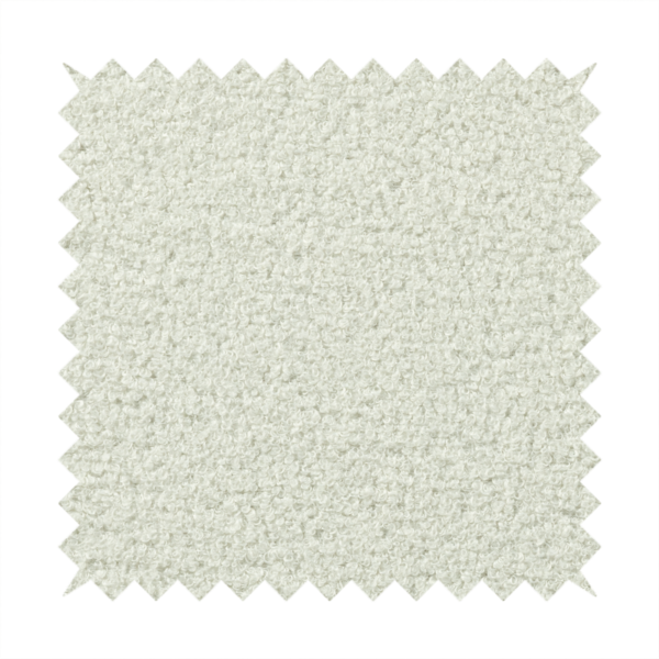 Ivory Boucle Recycled PET Material White Colour Upholstery Fabric CTR-1839 - Roman Blinds