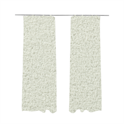 Ivory Boucle Recycled PET Material White Colour Upholstery Fabric CTR-1839 - Made To Measure Curtains