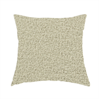 Ivory Boucle Recycled PET Material Cream Colour Upholstery Fabric CTR-1840 - Handmade Cushions
