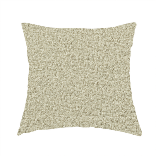 Ivory Boucle Recycled PET Material Cream Colour Upholstery Fabric CTR-1840 - Handmade Cushions