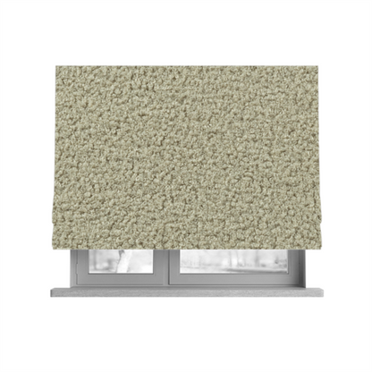 Ivory Boucle Recycled PET Material Beige Colour Upholstery Fabric CTR-1841 - Roman Blinds