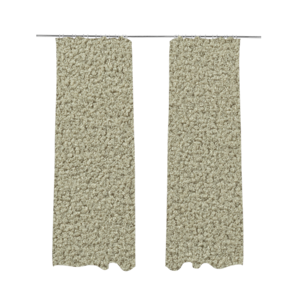 Ivory Boucle Recycled PET Material Beige Colour Upholstery Fabric CTR-1841 - Made To Measure Curtains