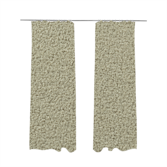 Ivory Boucle Recycled PET Material Beige Colour Upholstery Fabric CTR-1841 - Made To Measure Curtains