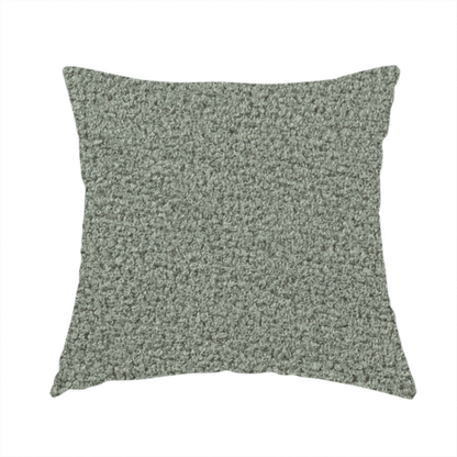 Ivory Boucle Recycled PET Material Silver Colour Upholstery Fabric CTR-1843 - Handmade Cushions