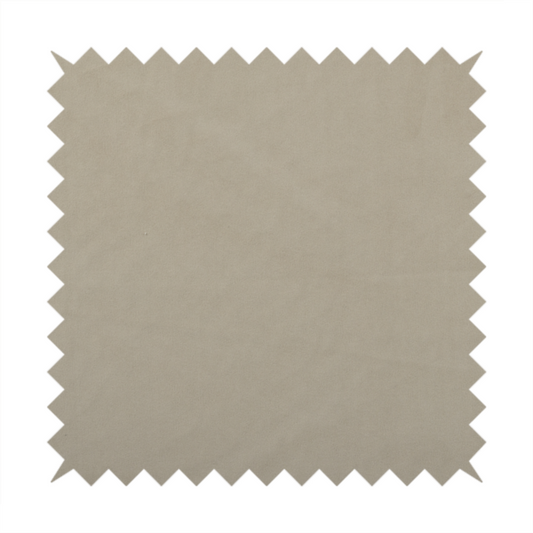 Chile Soft Smooth Plain Velvet Cream Colour Upholstery Fabric CTR-1845