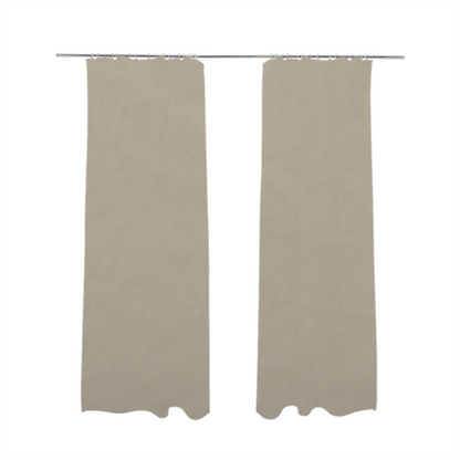 Chile Soft Smooth Plain Velvet Cream Colour Upholstery Fabric CTR-1845 - Made To Measure Curtains