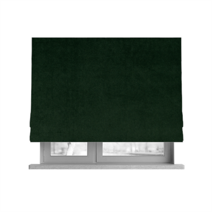 Chile Soft Smooth Plain Velvet Green Colour Upholstery Fabric CTR-1846 - Roman Blinds