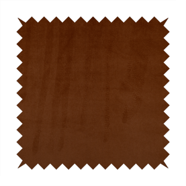 Chile Soft Smooth Plain Velvet Orange Colour Upholstery Fabric CTR-1847 - Roman Blinds