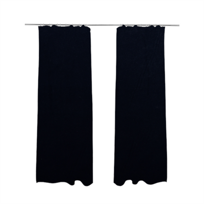 Chile Soft Smooth Plain Velvet Midnight Blue Colour Upholstery Fabric CTR-1849 - Made To Measure Curtains